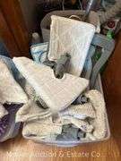 Group of Cleaning Supplies, Rags, Etc,