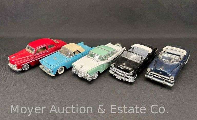 (5) Die-Cast Model Cars, 7"-8"  Long image