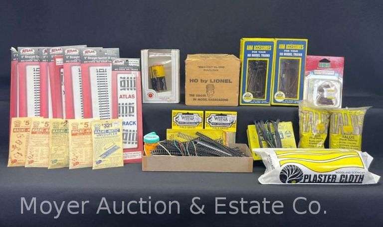 Group of Misc. N Scale Track, HO Scale Track, Transformer, Accessories, Etc. image