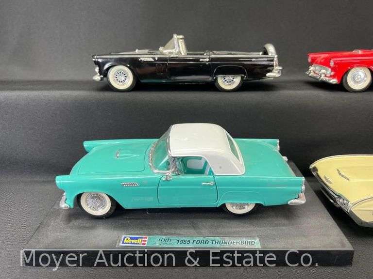 (4) Ford Thunderbird 1:18 Scale Die-Cast Models