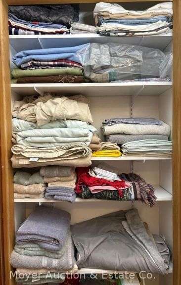 Contents of Linen Closets, Towels, Bedding, Etc. image