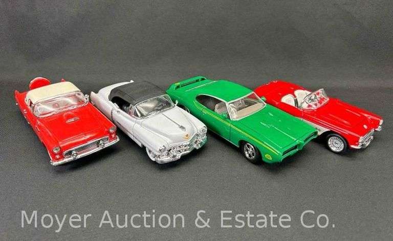 (4) Die-Cast Model Cars, 7"-8"  Long image