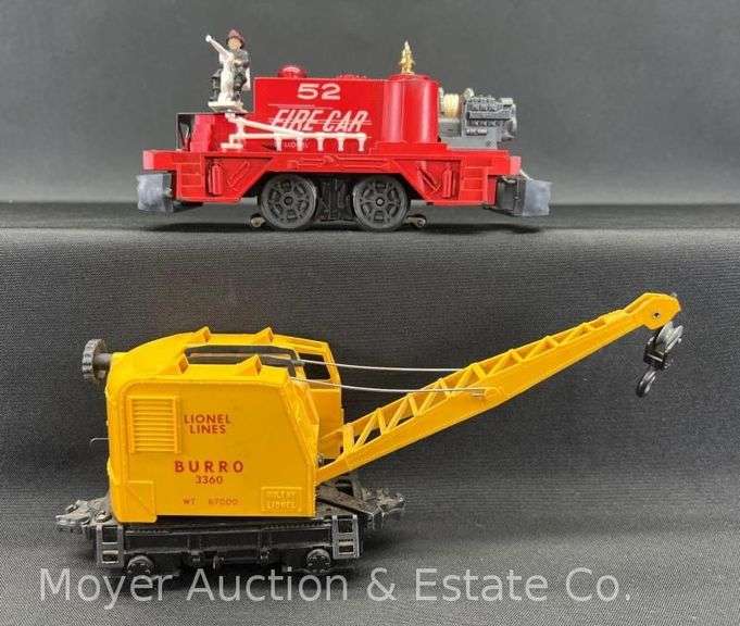Lionel No. 3360 Burro Crane and No. 52 Fire Car image