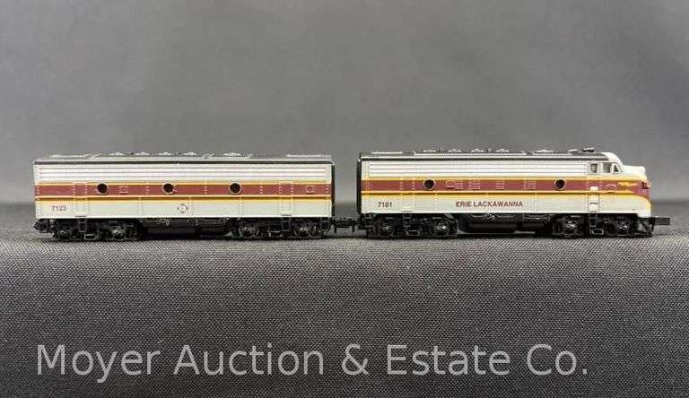 Bachmann Spectrum N Scale Erie Lackawanna F7 AB Diesel Set, with Original Case image