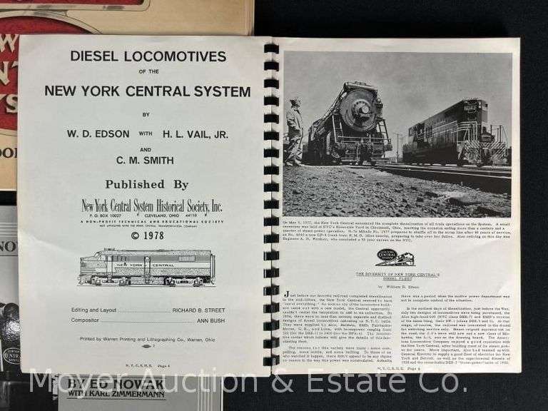 Group of New York Central System Books
