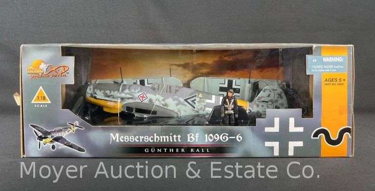 21st Century Toys Messerschmitt BF-109G-6 1:18 Scale Plastic Airplane Model, with Original Box image