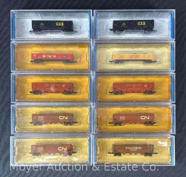 (10) Asst. Bachmann N Scale Premium Silver Series Freight Cars, with Original Plastic Cases image