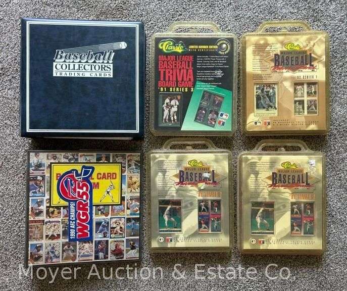 (2) Binders of Baseball Cards, with Other Blister Packs of Cards image