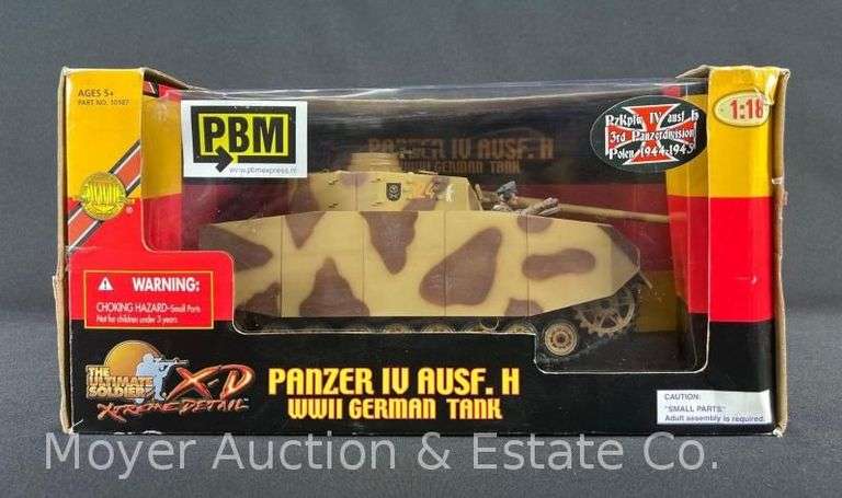 21st Century Toys Panzer IV Ausf. H, 1:18 Scale Plastic Tank Model, with Original Box image
