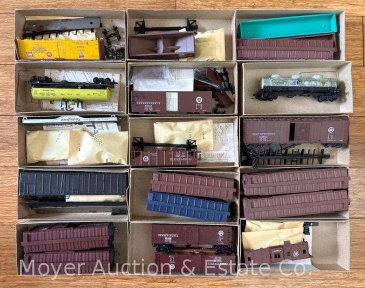 Group of HO Scale Cars, Mostly Unbuilt Kits with Boxes, See Pictures for Details image