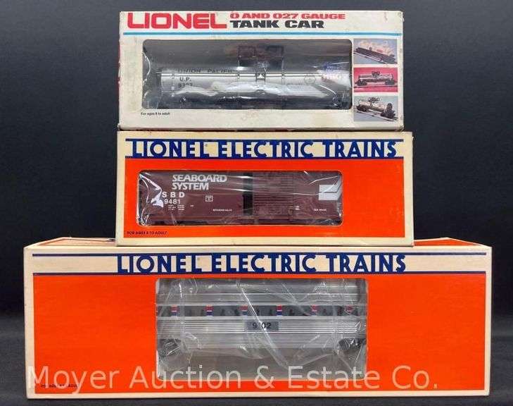 (3) Asst. Lionel Freight and Passenger Cars, with Original Boxes image