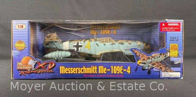 21st Century Toys Messerschmitt Me-109E-4 1:18 Scale Plastic Airplane Model, with Original Box image