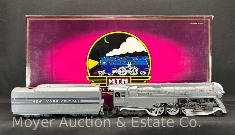 MTH New York Central 4-6-4 Dreyfuss Steam Engine, No. 3045, with Original Box image