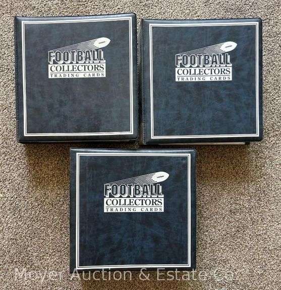 (3) Binders of Football Cards image