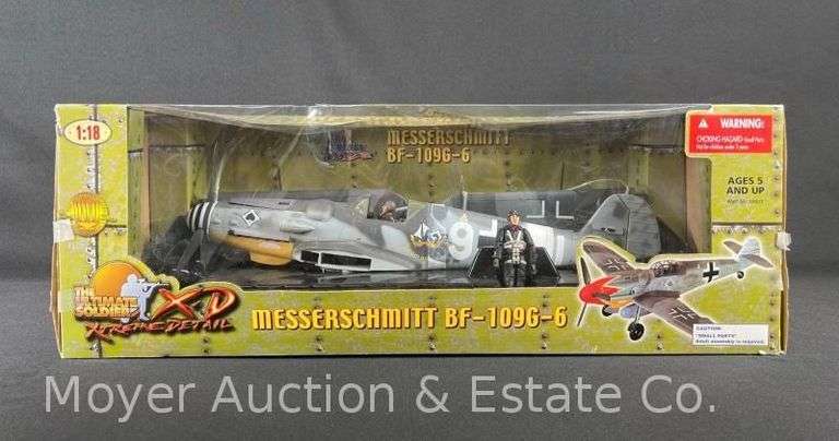 21st Century Toys Messerschmitt BF-109G-6 1:18 Scale Plastic Airplane Model, with Original Box image