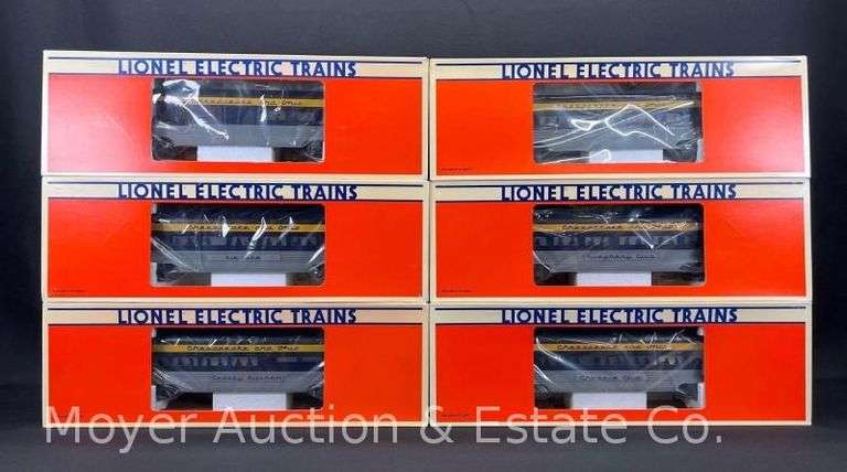 (6) Lionel Chesapeake & Ohio Aluminum Passenger Cars, No. 19145-19150, with Original Boxes image