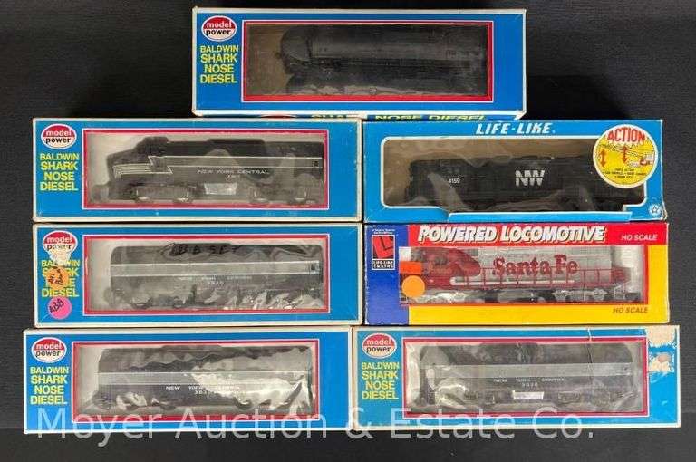 Group of Model Power and Life-Like HO Scale Diesel Locomotives, Dummy Units and B Units image