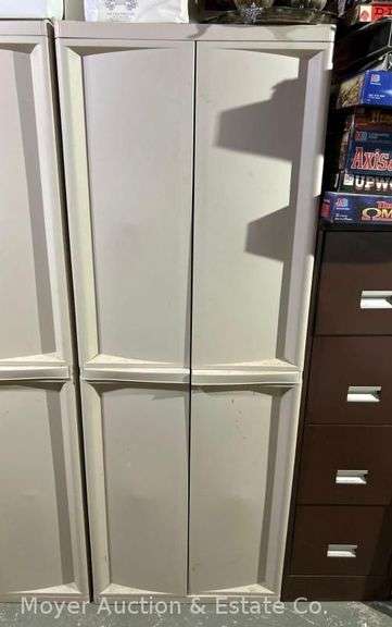 Sterlite 2 Door Poly Storage Cabinet, 26"x18"x69"h image