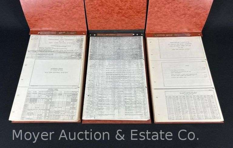 New York Central System Dimensions and Classifications of Locomotives and Equipment Books