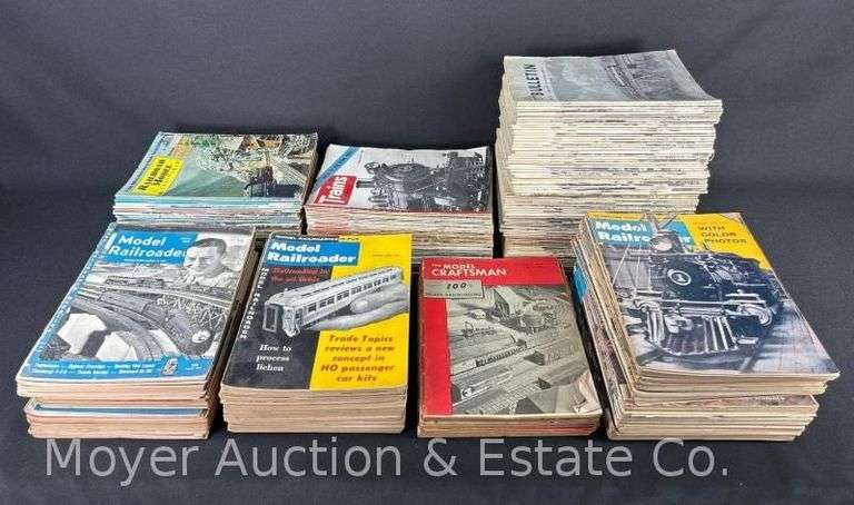 Large Group of Vintage Railroad and Model Railroad Related Magazines, Most From 1960s/70s image