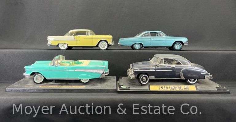(4) Chevy Bel Air 1:18 Scale Die-Cast Models image
