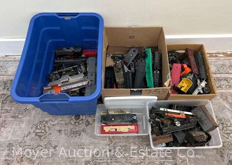 Group of Engine and Car Shells, Parts, Etc., Mostly O Gauge image