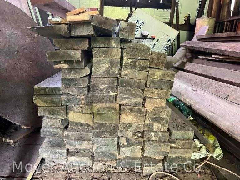 60 Rough Sawn Boards, Approx. 100”x6”x2” image
