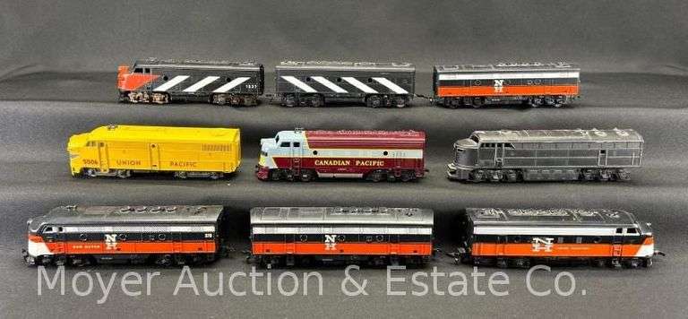 (6) HO Scale Diesel Locomotives, Some with "B" Units