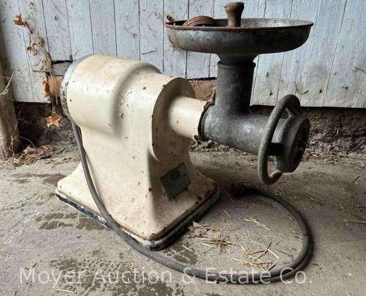 Vintage Hobart Meat Grinder, Unknown Operating Condition, VERY HEAVY, Must Bring Help to Load/Remove image