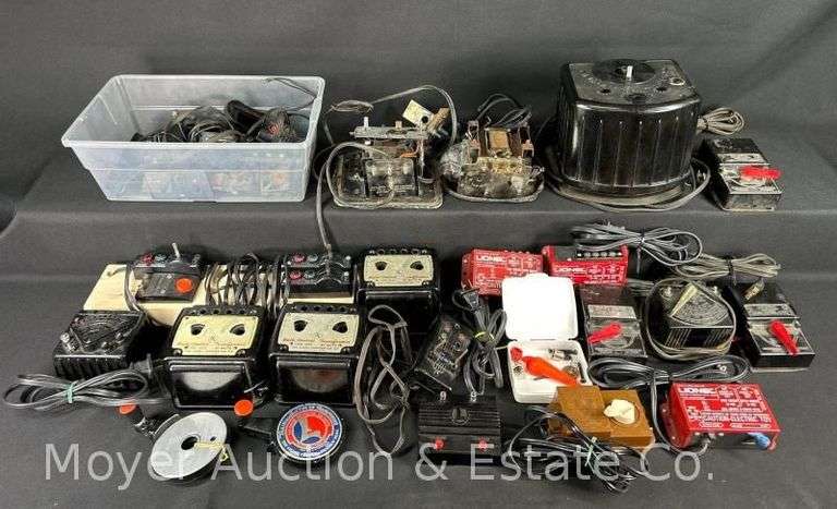 Group of Lionel Transformers and Other Transformers for Repair image