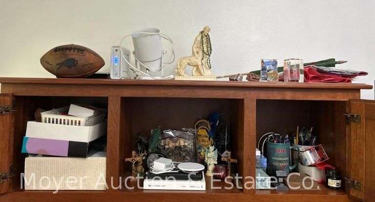 Contents of Desk, Office Supplies, Decorative, Etc. image