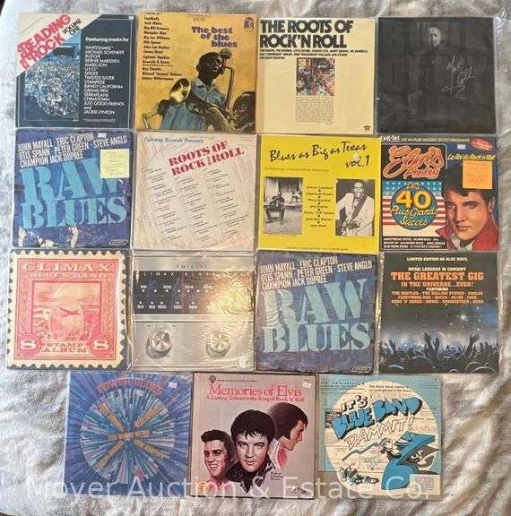 (15) Asst. Blues and Rock Record Albums image