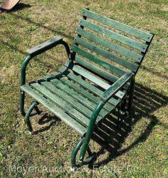 Vintage Glider Chair, 25”w image