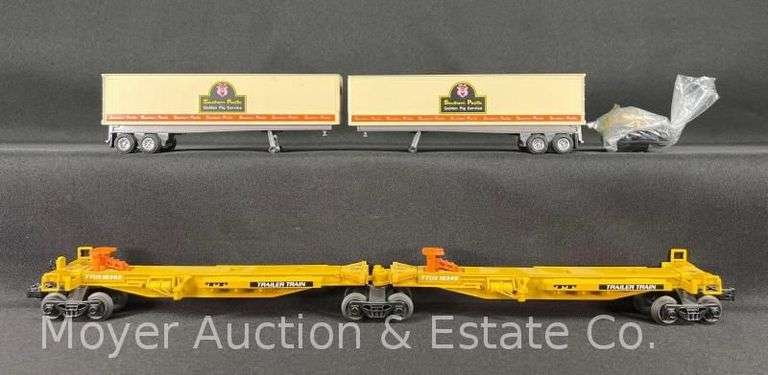 Lionel T.T.U.X Flat Car with Trailers, No. 16345, with Original Box