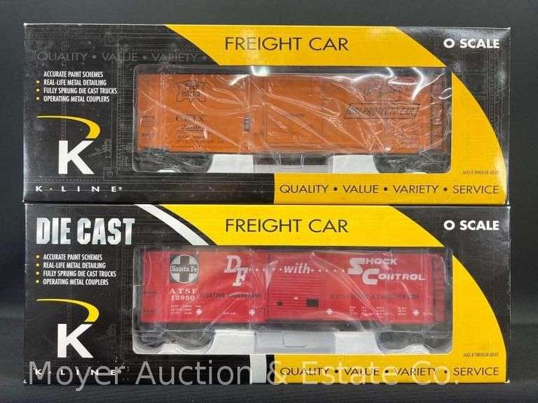 (2) K-Line Box Cars, No. K751 and K761, with Original Boxes image