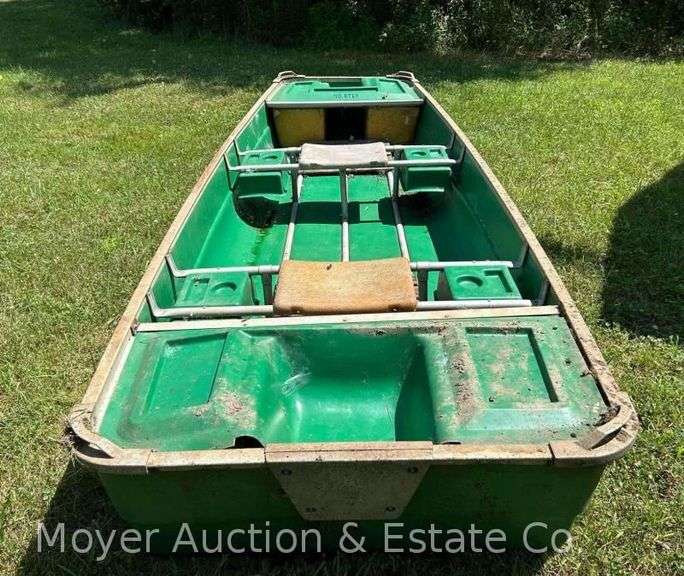 11’ Fiberglass Jon Boat, Condition Unknown