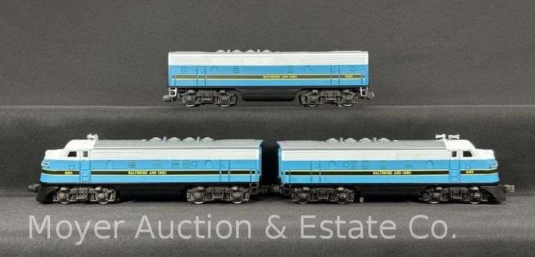 Lionel Baltimore & Ohio F-3 ABA Diesel Locomotive Set, No. 8363, 8364 and 8468 image