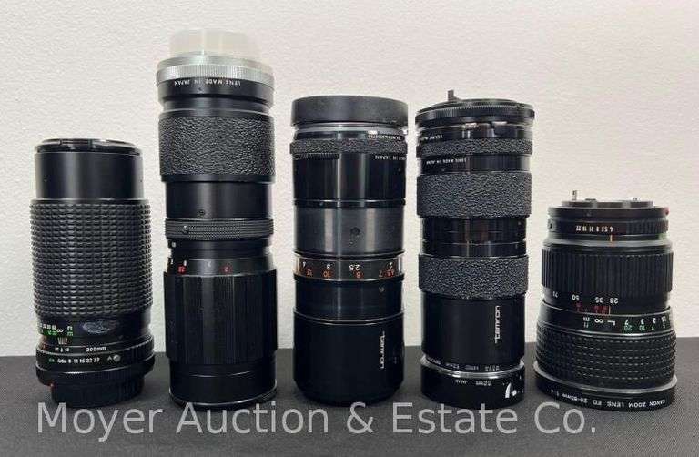 (5) Telephoto Lenses, See Photos for Details image