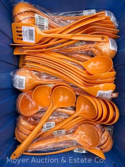 Group of New Plastic Cooking Utensils image