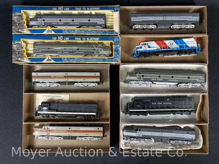 Group of Athearn HO Scale Diesel Locomotives, Includes Some Dummy Units, Most Boxes Non-Matching image