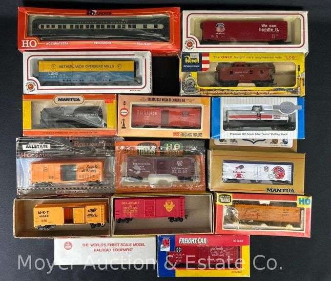 (15) Asst. HO Scale Freight Cars, with Original Boxes image