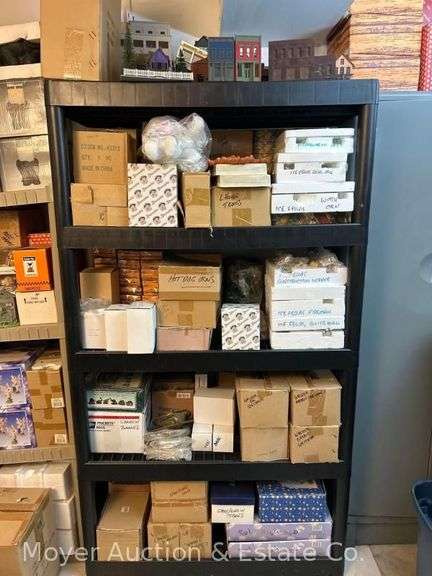 Group of Figures, Ornaments, Train Layout Buildings, Etc. image