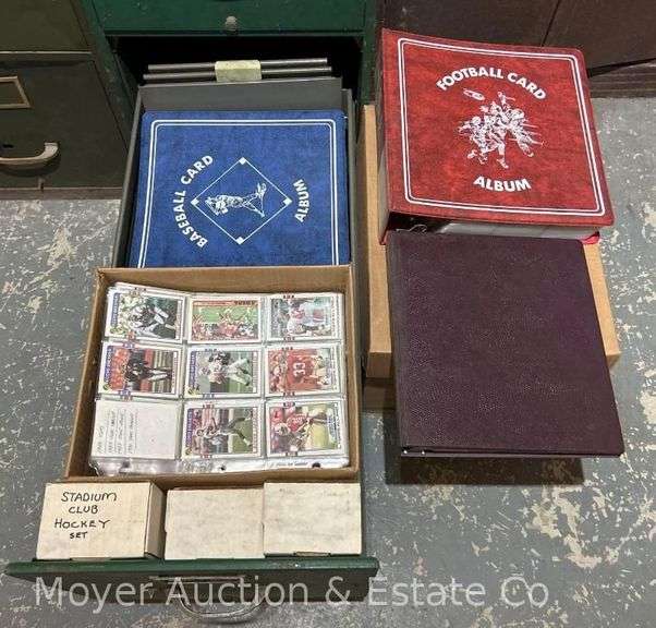 (4) Binders of Baseball, Basketball and Football Cards, with Extras image