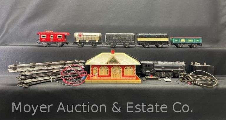 Marx O Gauge Tin Plate Train Set, with Accessories image