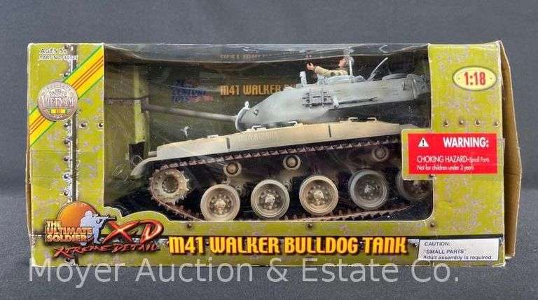 21st Century Toys M41 Walker Bulldog Tank, 1:18 Scale Plastic Tank Model, with Original Box image