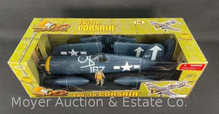 21st Century F4U-1A Corsair 1:18 Scale Plastic Airplane Model, with Original Box