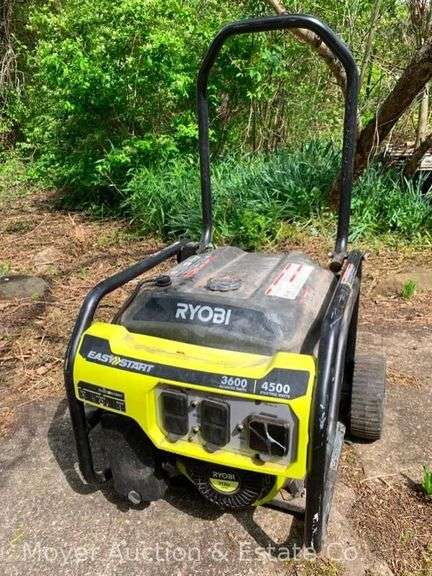 Ryobi 4500watt Generator, 212cc EasyStart Engine, 3600 Running Watts, Starts & Runs image