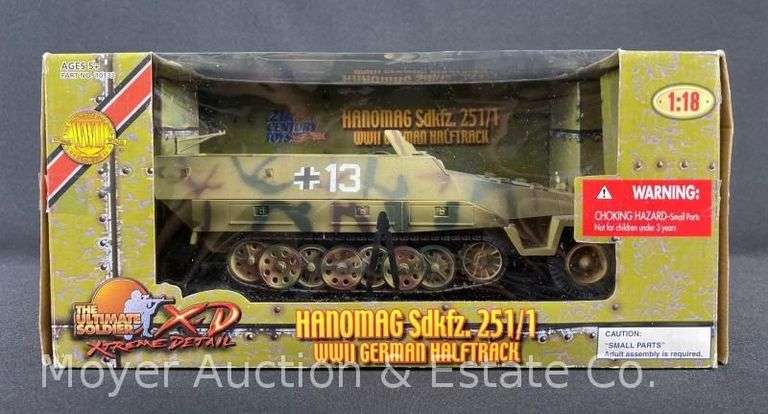 21st Century Toys WW2 German Halftrack, 1:18 Scale Plastic Tank Model, with Original Box image