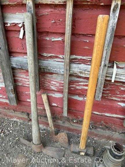 Group of Hand Tools incl. Sledge Hammers, Axes, Etc.