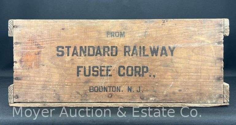 Standard Railway Fusee Corp. Wood Crate, 20.5"x10"x8" image
